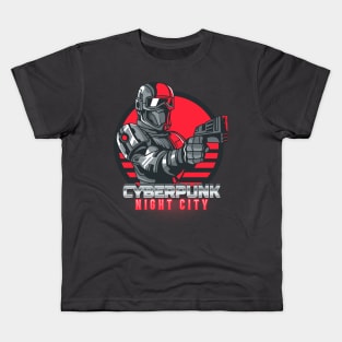 Cyberpunk Night City Kids T-Shirt